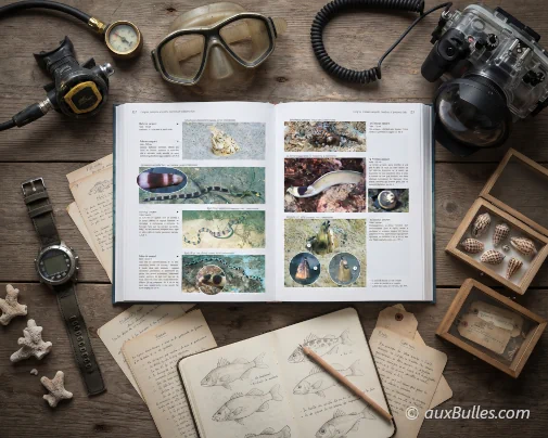 Le Guide des poissons de Nouvelle-Calédonie, fruit de l'expérience du photographe naturaliste Pierre Laboute et de l'océanographe René Grandperrin