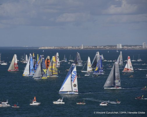 Départ de la 8ème édition du Vendée Globe aux Sables d'Olonne