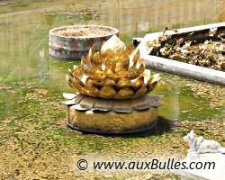 Le bassin des Lotus d'or � l'int�rieur du Temple de Minakshi (Madurai)
