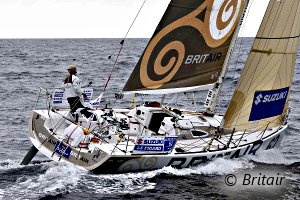 Brit Air - Armel Le Cléac'h - Solitaire du Figaro 2009 - En route vers l'Irlande