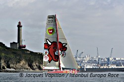 Arrivée à Brest de Groupe Bel (Istanbul Europa Race 2009)