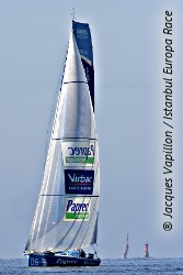 Arrivée à Brest de Paprec Virbac 2 (Istanbul Europa Race 2009)