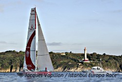 Arrivée à Brest de Veolia Environnement (Istanbul Europa Race 2009)