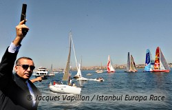 Départ de l'Istanbul Europa Race donné par le Premier Ministre Turc