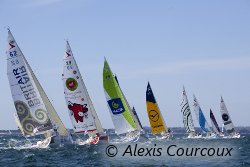 Ambiance sur l'eau lors du prologue de la 10e édition 2010 de la Transat AG2R LA MONDIALE