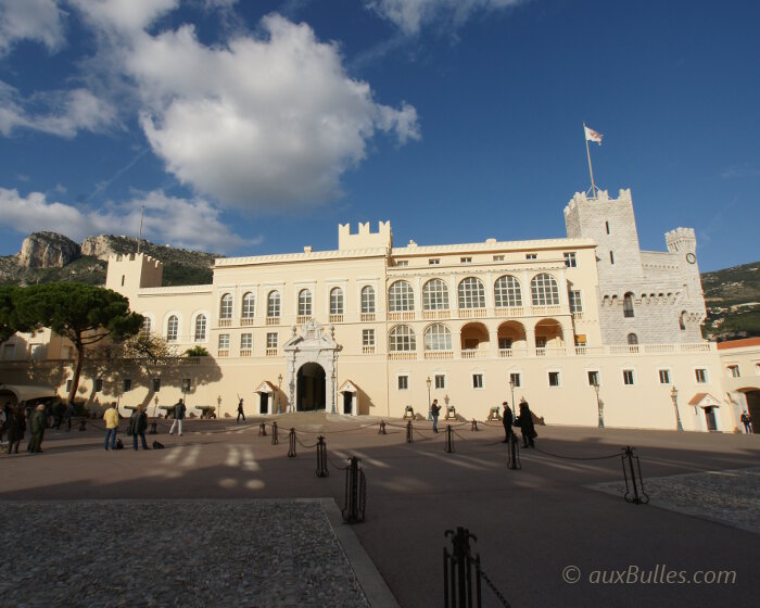The principality of Monaco with its princely palace perched on its rock