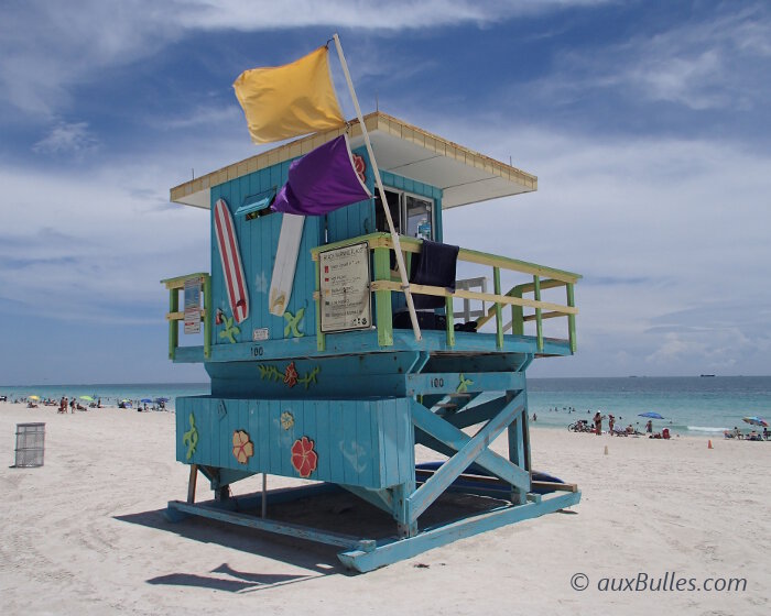 South Beach au sud est la plage la plus branchée de Miami Beach !