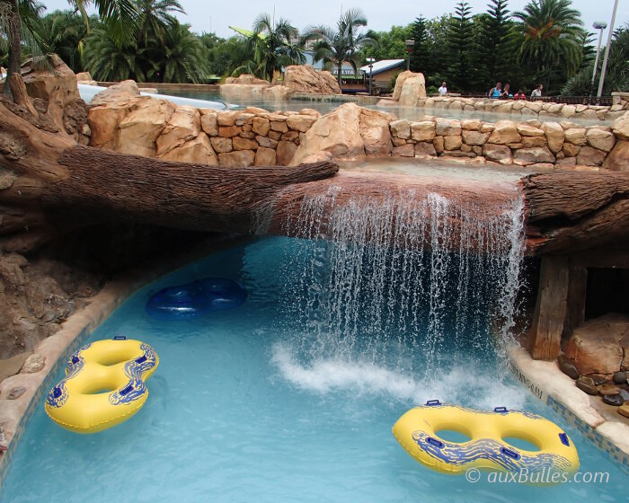 The Lazy River: drift through the park on inflatable tubes
