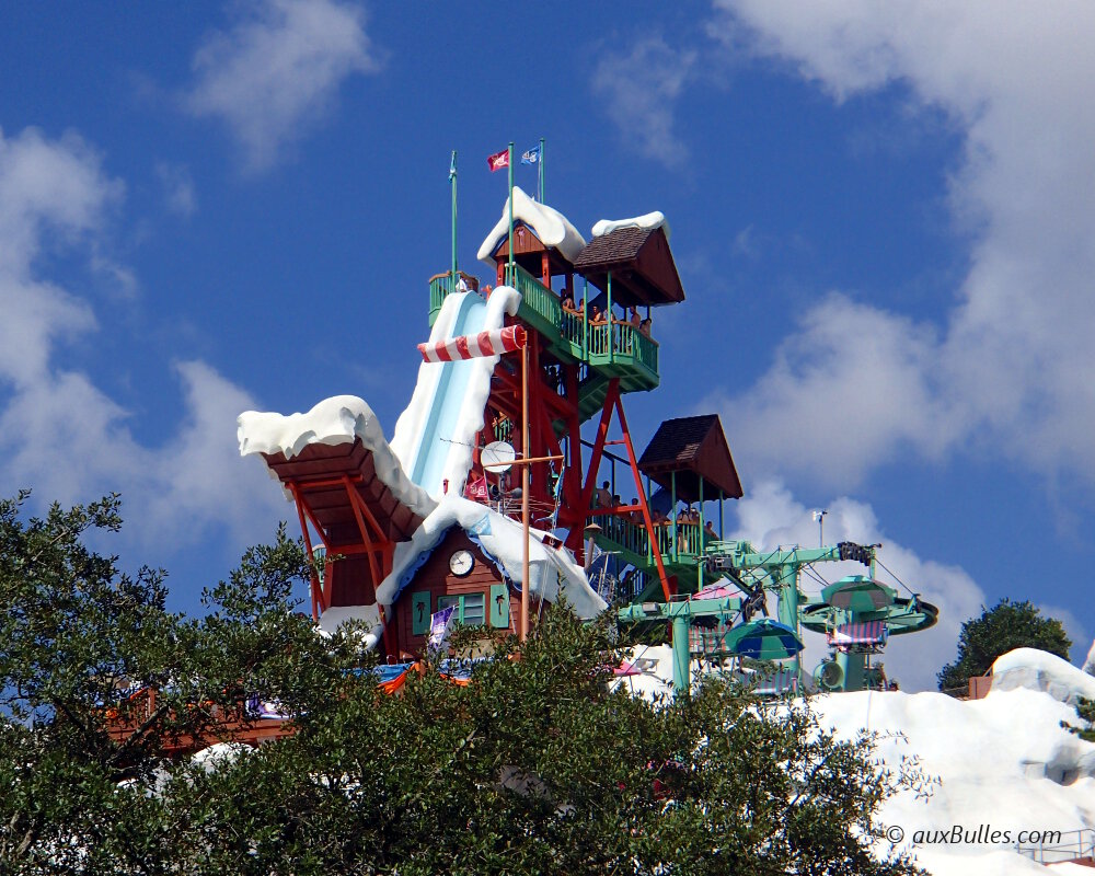 Le toboggan phare de Blizzard Beach, le tremplin de ski ! Le toboggan phare de Blizzard Beach, le tremplin de ski !