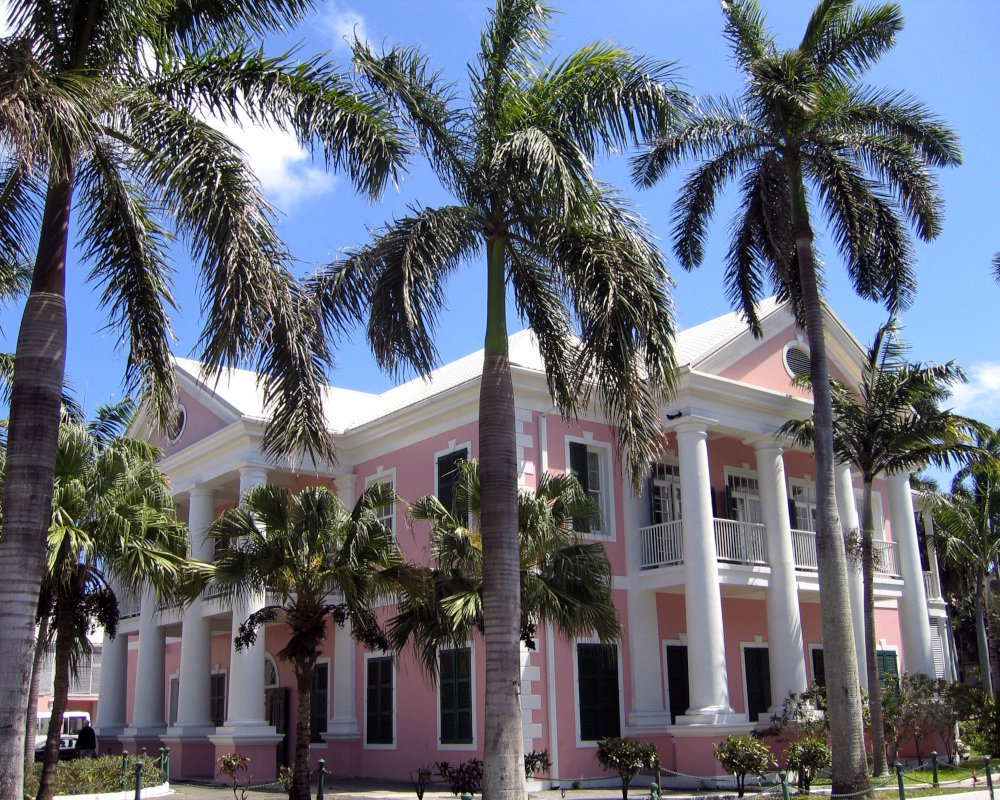 Government House à Nassau, bâtiment historique emblématique des Bahamas situé sur l'île de New Providence Government House à Nassau, bâtiment historique emblématique des Bahamas situé sur l'île de New Providence