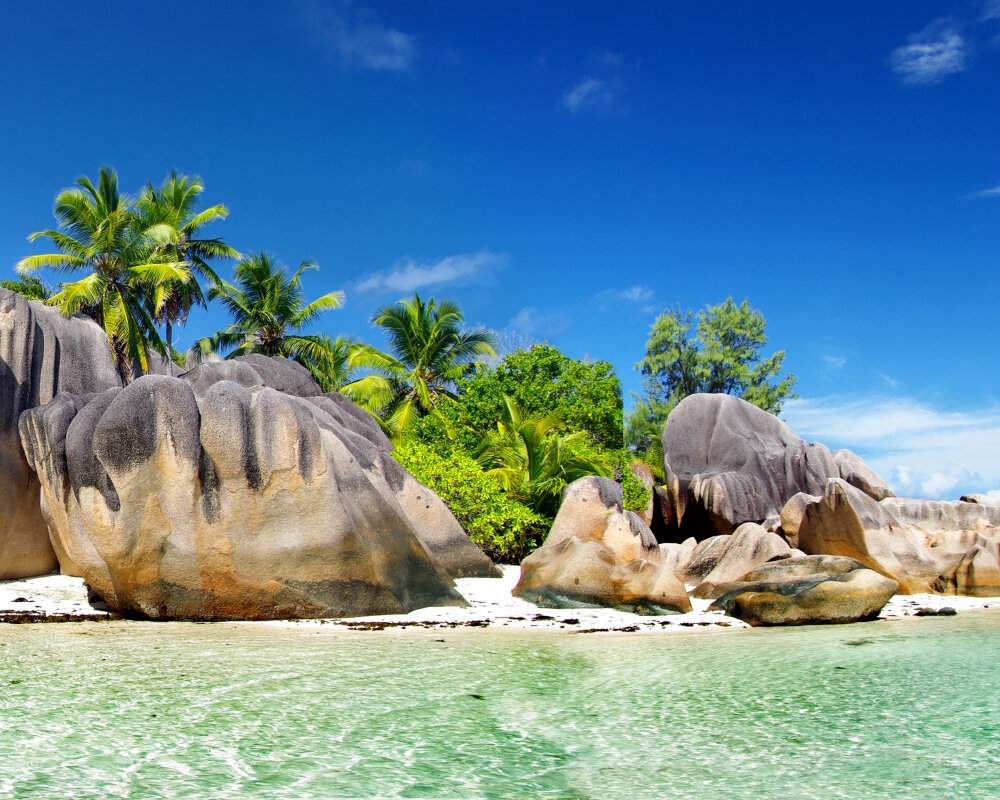 La Digue island in the Seychelles