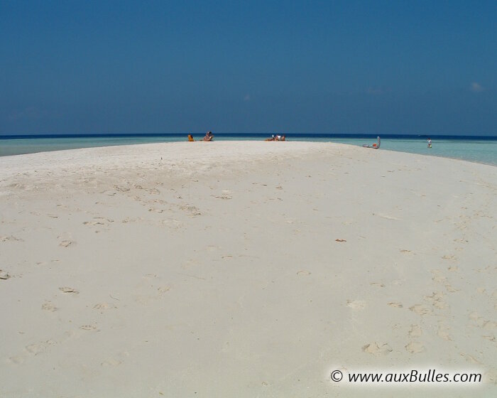 Les Maldives avec ses plages de sable blanc Les Maldives avec ses plages de sable blanc
