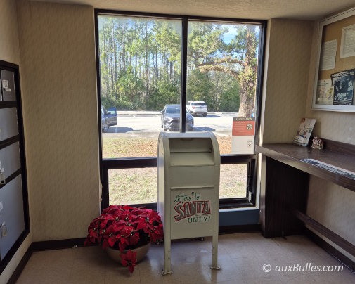 In the town of Christmas, Florida, the mailbox waits for letters addressed to Santa Claus