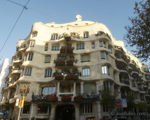 Casa Milà is also remarkably designed and listed as a UNESCO World Heritage site