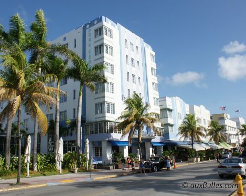 Les hotels aux tons pastels du quartier Art Déco à Miami Beach
