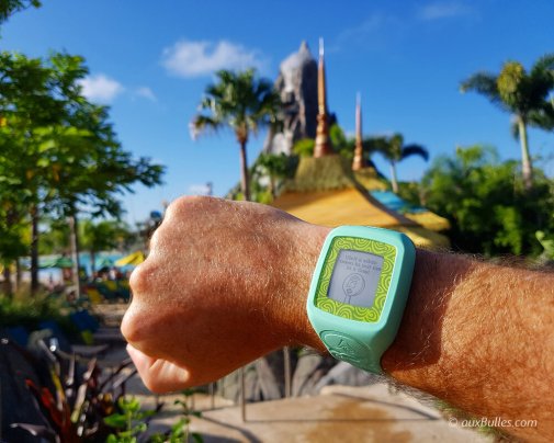 En route pour m'enregistrer dans ma première attraction aquatique !