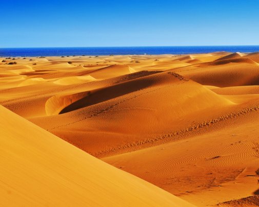 La plage de Maspalomas avec ses dunes