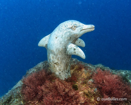 La plongée sous-marine aux îles Medes avec l'incontournable grotte du dauphin et sa statue
