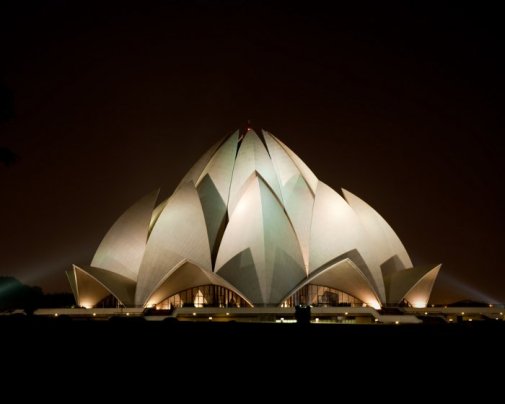 Le temple du Lotus à New Dehli (Inde) Le temple du Lotus à New Dehli (Inde)