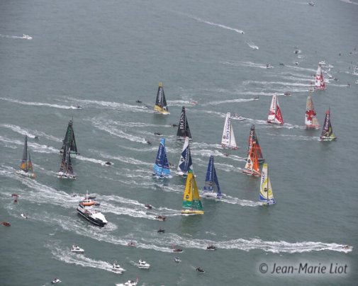 Départ de la 7ème édition du Vendée Globe aux Sables d'Olonne