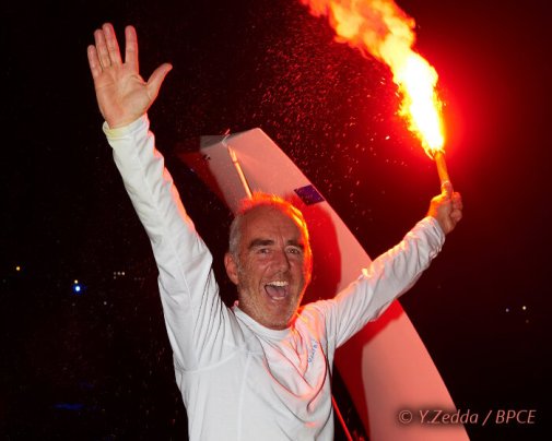 Victoire triomphale de Loïck Peyron à bord de Banque Populaire VII