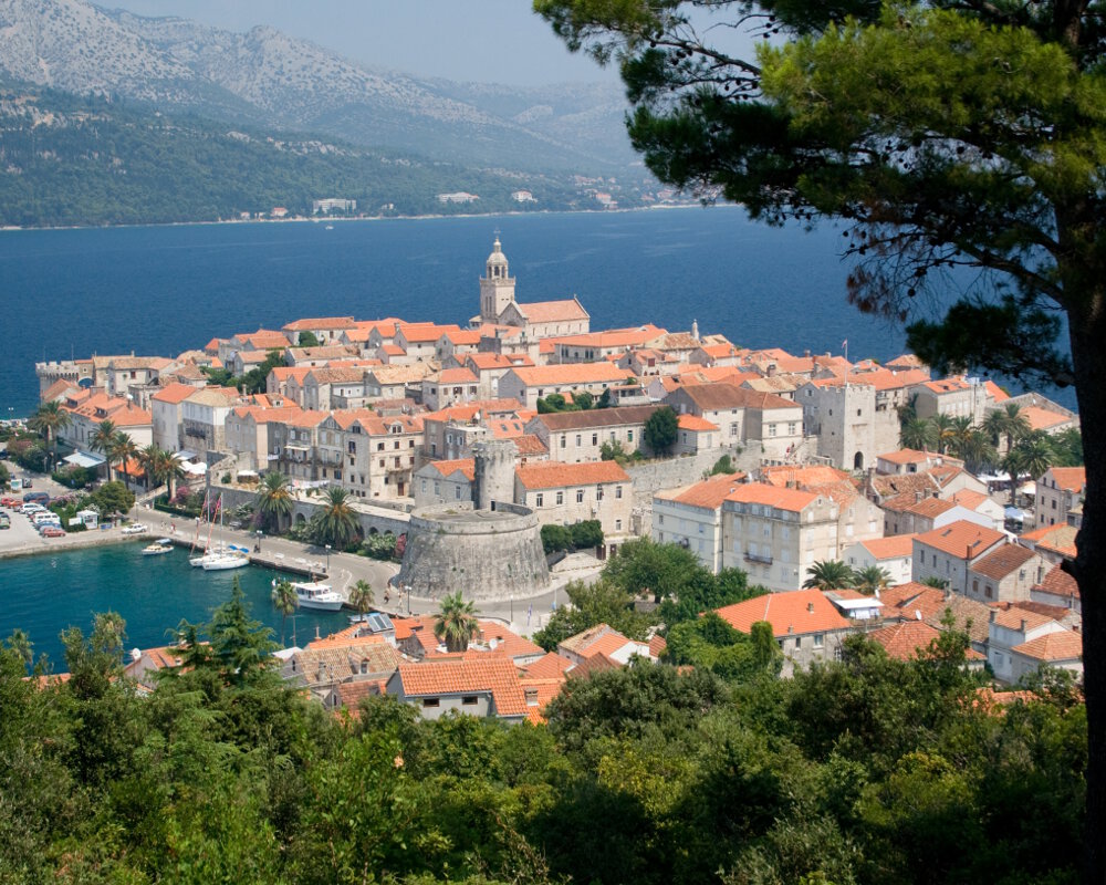 L'ile de Korcula (Mer Adriatique)