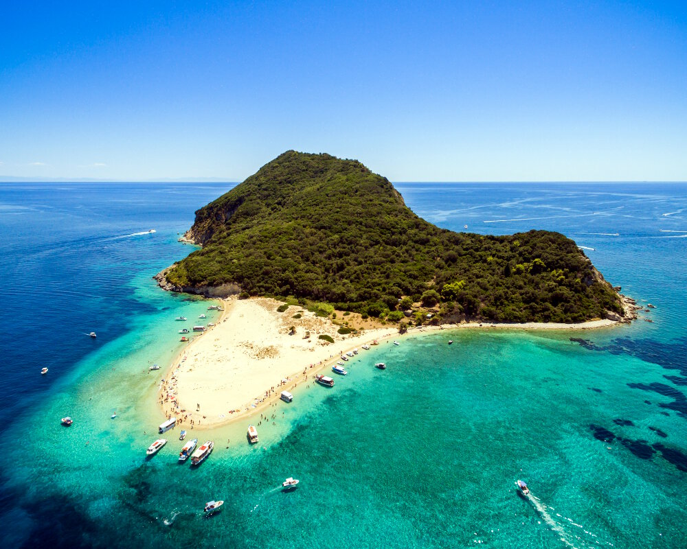 L'ile de Marathonisi (Mer Ionienne)