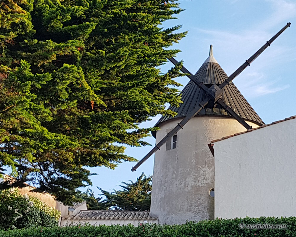 Les moulins à vents de La Guérinière sur l'ile de Noirmoutier