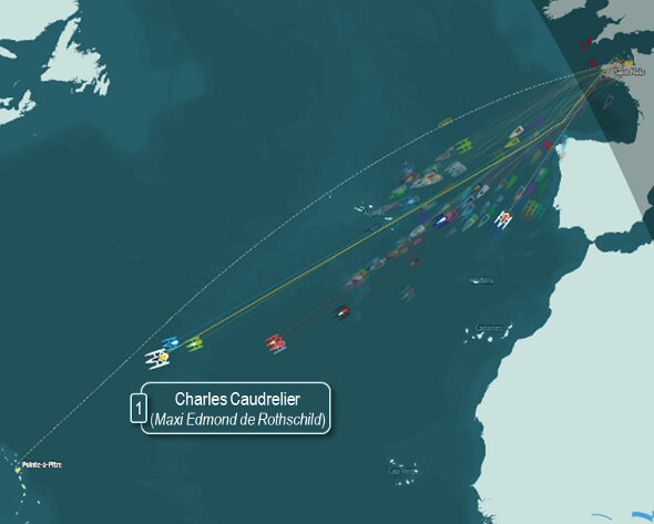 Positions de la flotte à 18h03 le 14/11/2022