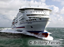 Le Pont Aven de la compagnie Brittany Ferries, navire mis en service en mars 2004