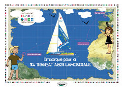 Couverture du kit écoles de la Transat AG2R La Mondiale 2010 © DR