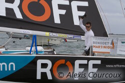 Francisco Lobato (Roff), vainqueur du prologue AG2R LA MONDIALE de la Transat Bénodet-Martinique Francisco Lobato (Roff), vainqueur du prologue AG2R LA MONDIALE de la Transat Bénodet-Martinique