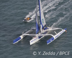 Loïck Peyron en tête de course !