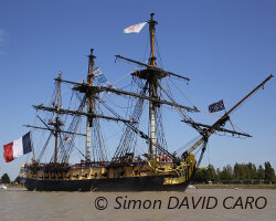 Le voyage inaugural de l'Hermione vers les Amériques