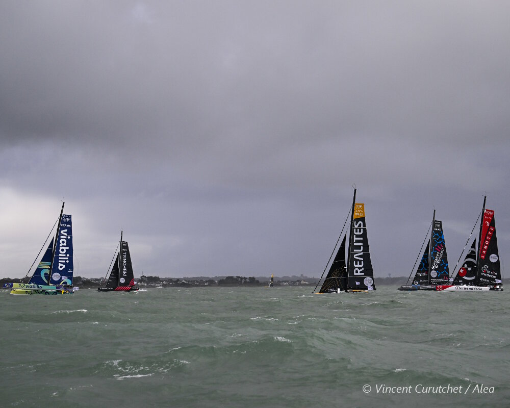 Nouveau départ des Ocean Fifty depuis Lorient après le passage de Ciaran et Domingos Nouveau départ des Ocean Fifty depuis Lorient après le passage de Ciaran et Domingos