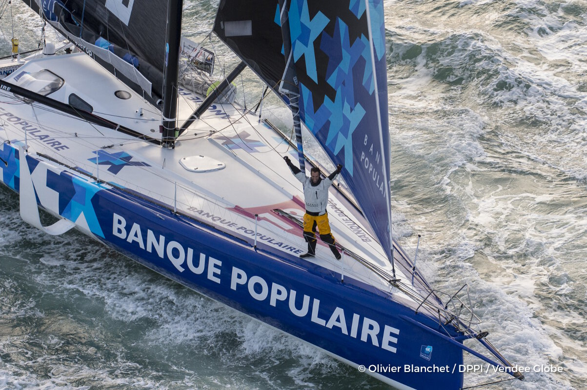 Armel Le Cléac'h est le vainqueur du Vendée Globe 2016/2017 sur Banque Populaire VIII