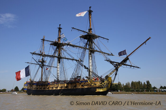 Le grand retour de l’Hermione à Rochefort après son voyage inaugural vers les Amériques