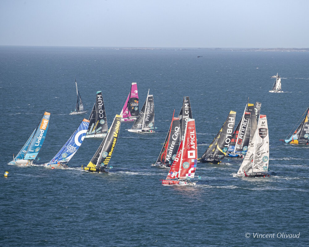 Le départ de la course de la Route du Rhum Le départ de la course de la Route du Rhum