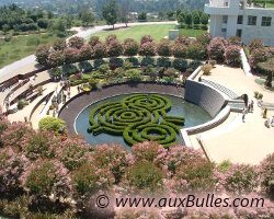 Les jardins et bassins du Getty Center